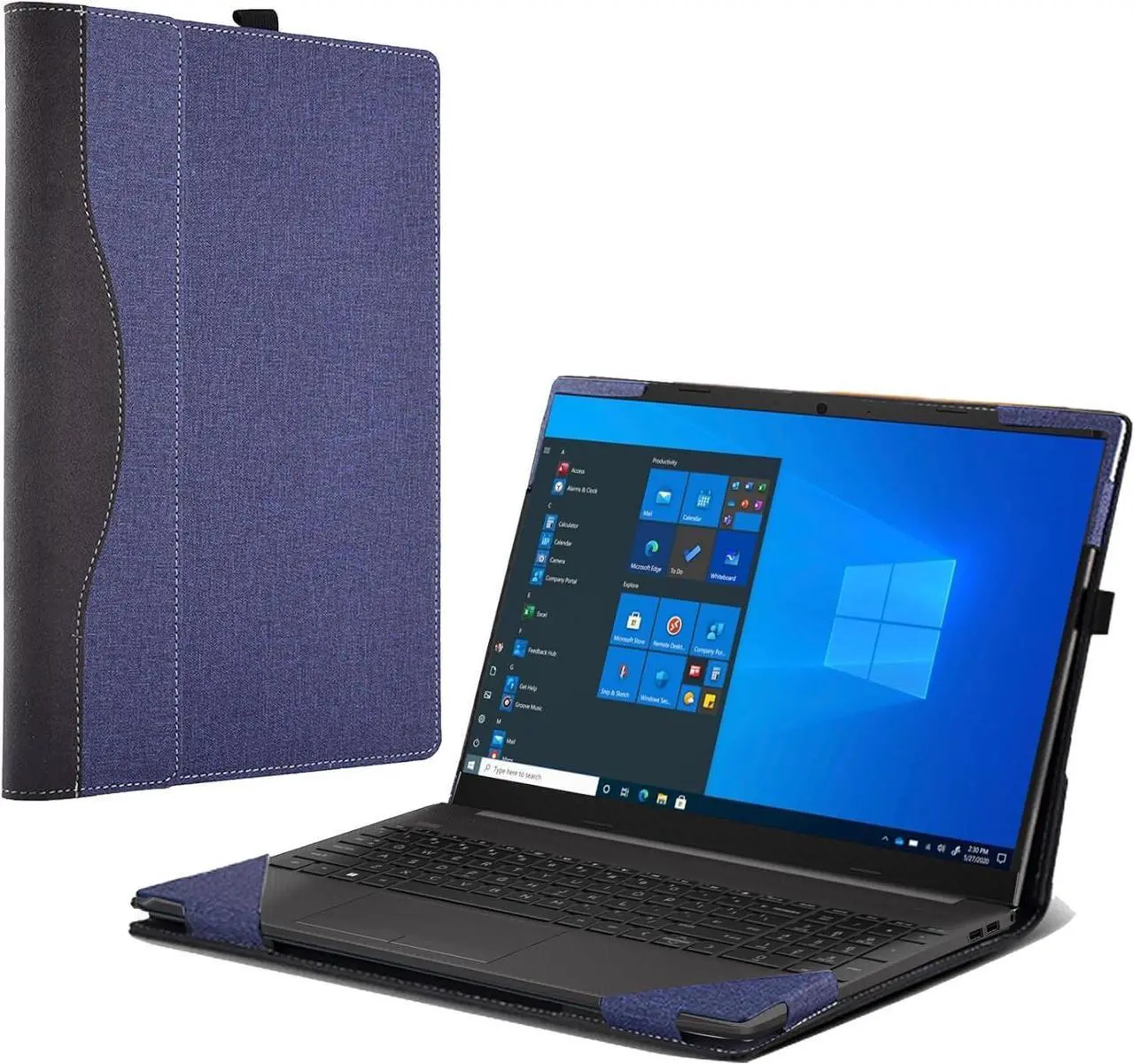 Laptop Case Cover for HP 250 15.6 inch G10 & for HP 255 15.6'' G10 / HP 256 15.6 inch G10 Sleeve,Detachable PU Leather Notebook PC Protective Bag Accessories
