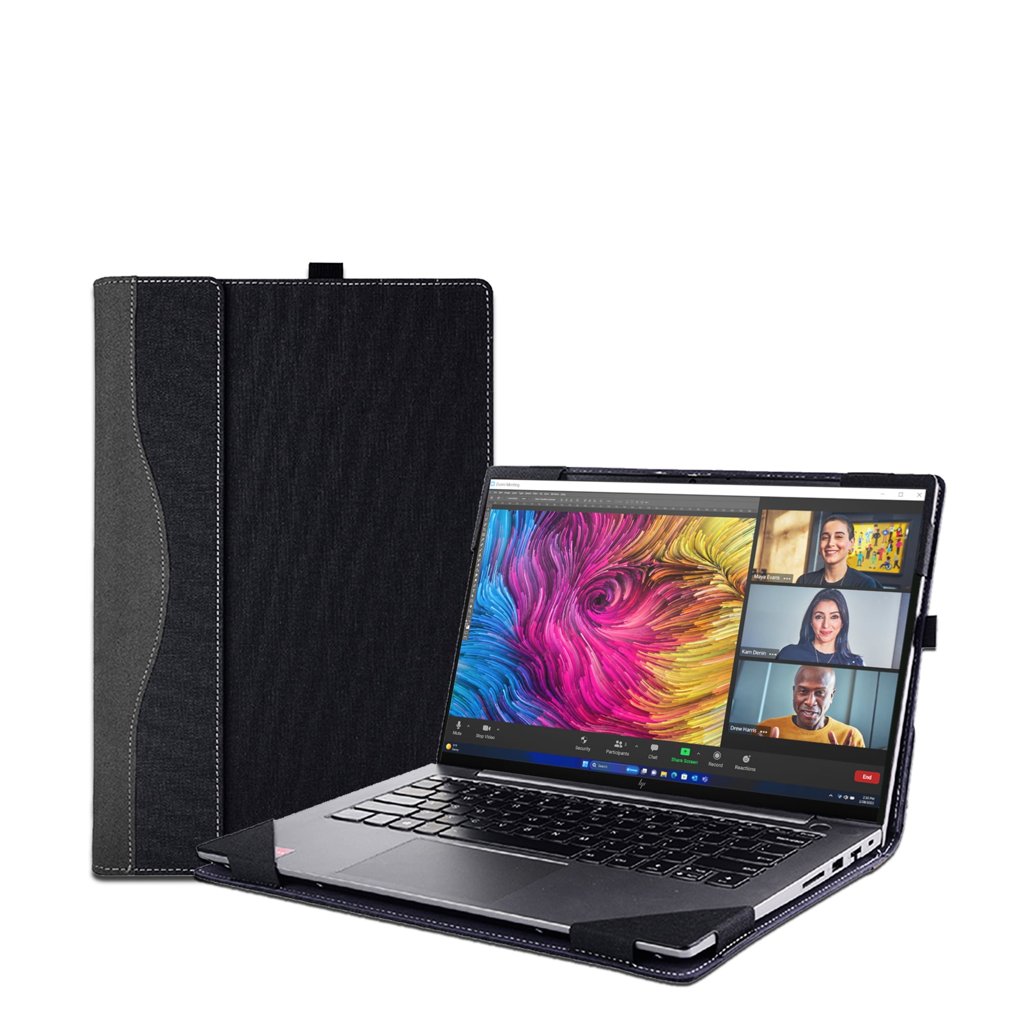 Laptop Case Cover for HP Envy x360 2-in-1 Laptop 16-ad 16z-ad 16-ac 16t-ac & for HP Zbook Firefly 16 Inch G11,PU leather Protective Bag Notebook PC Sleeve With heat dissipation holes
