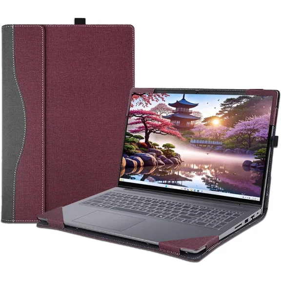 Laptop Case Cover for Lenovo IdeaPad 5 2-in-1 16AKP10 /16IAL10 Sleeve(Not for Other Models),16 inch PU Leather Notebook PC Protective Bag with Pen Holder