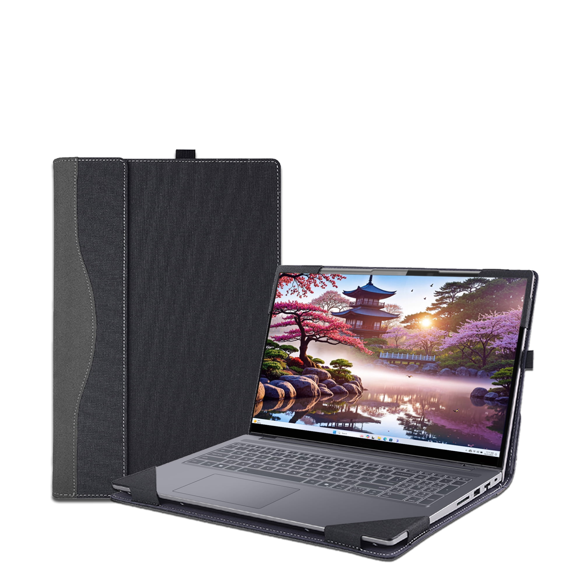 Laptop Case Cover for Lenovo IdeaPad 5 2-in-1 16AKP10 /16IAL10 Sleeve(Not for other models),16 inch PU leather Notebook PC Protective Bag with Pen Holder