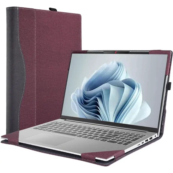 Laptop Case Cover for Lenovo IdeaPad Slim 5i 16" Gen 10/9/8 for Slim 5 16ARP10 16IRH10 [Do Check Model] Notebook Sleeve Computer Bag PU Accessories with Heat Dissipation Hole