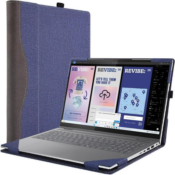 Laptop Case Cover for Lenovo Yoga 7i 2-in-1 16" 10th Gen / Yoga 7 2-in-1 16" 16ILL10 16AKP10 Detachable Notebook Sleeve Computer Bag PU Accessories with Heat Dissipation Hole