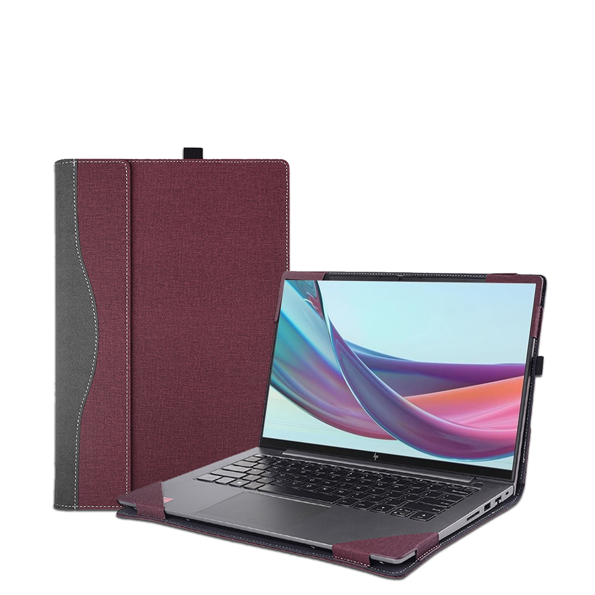 Laptop Case Cover for 14 inch HP Elitebook 645 G9 G10 & HP EliteBook 640 G9 G10,PU Leather Notebook PC Sleeve Protective Bag Accessories