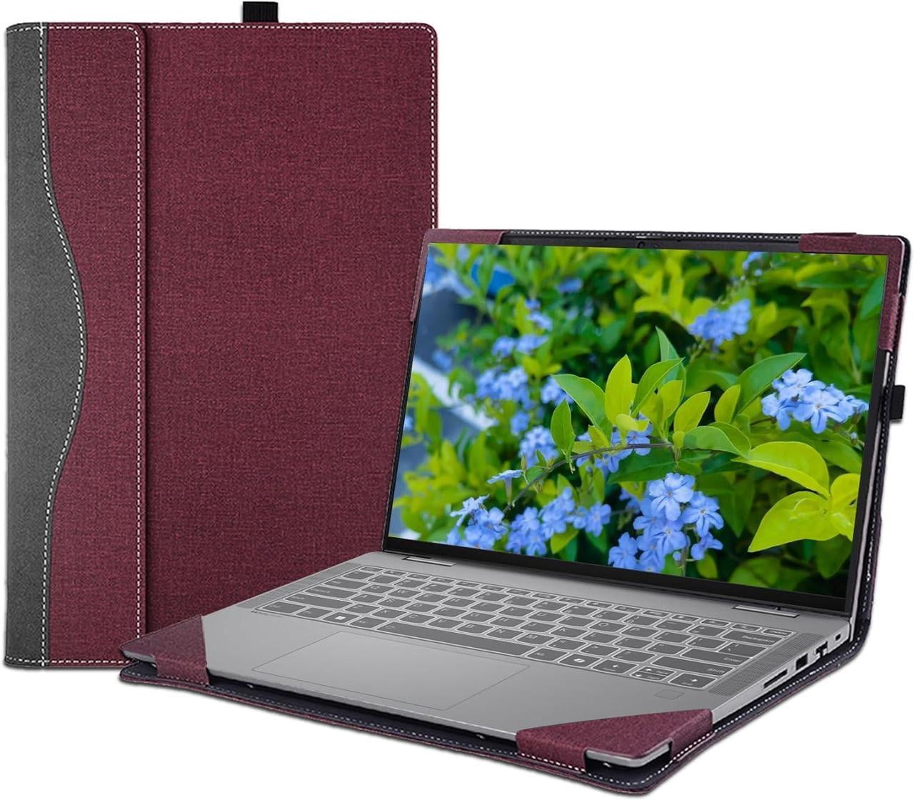 Laptop Case Cover for 14 inch Lenovo IdeaPad 5 2-in-1 14Q8X9 14AHP9 14IRH9 14IRU9 Sleeve,PU Leather Protective Bag Notebook PC Accessories