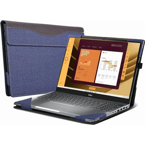 Laptop Case Cover for 15.6 inch Dell Latitude 5550/5540/ 5531/5530/ 5520,Detachable PU Leather Notebook PC Protective Bag Sleeve