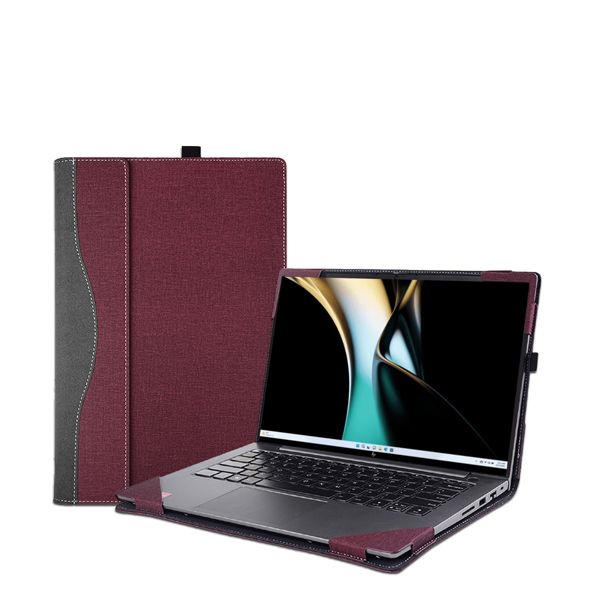Laptop Case Cover for 16 inch HP Spectre x360 2-in-1 Laptop 16-aa 16t-aa Sleeve,Separable PU leather Notebook PC Protective Bag Accessories