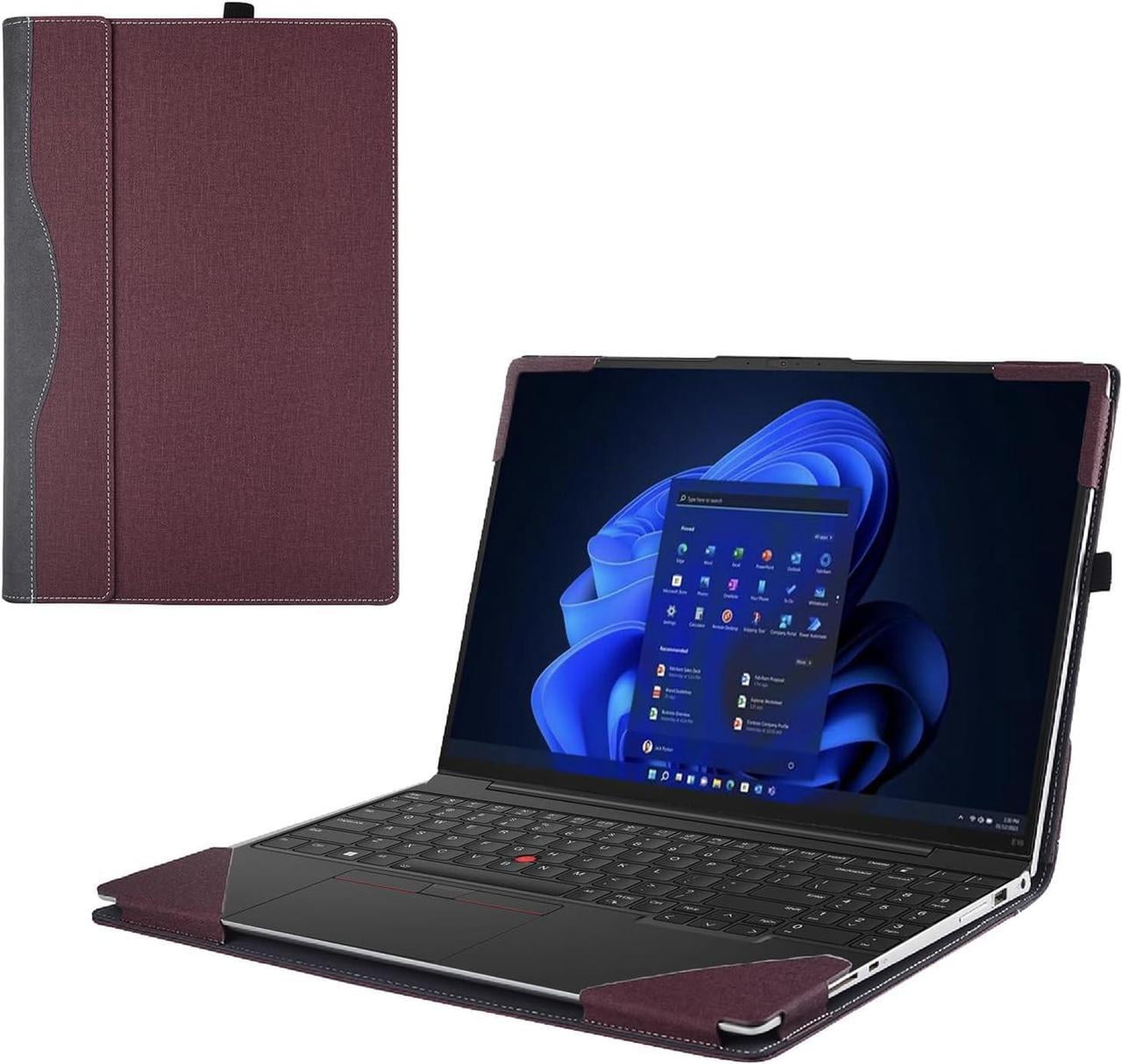 Laptop Case Cover for 16 inch Lenovo ThinkPad P15V Gen 3 & ThinkPad P15V Gen 2 / Gen 1, PU Leather Shell Notebook Sleeve