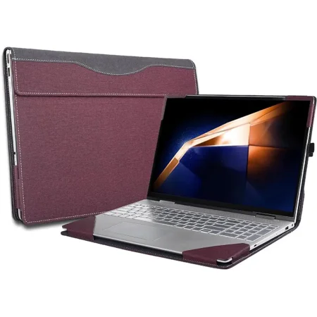 Laptop Case Cover for 2024 New Samsung Galaxy Book4 Edge 16",PU Leather Detachable Protective Sleeve Bag Accessories