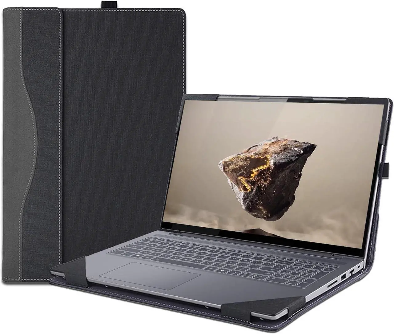 Laptop Case Cover for ASUS Vivobook S 15 S5506 M5506 & Vivobook S 16 S5606 M5606,PU Leather Detachable Protective Sleeve