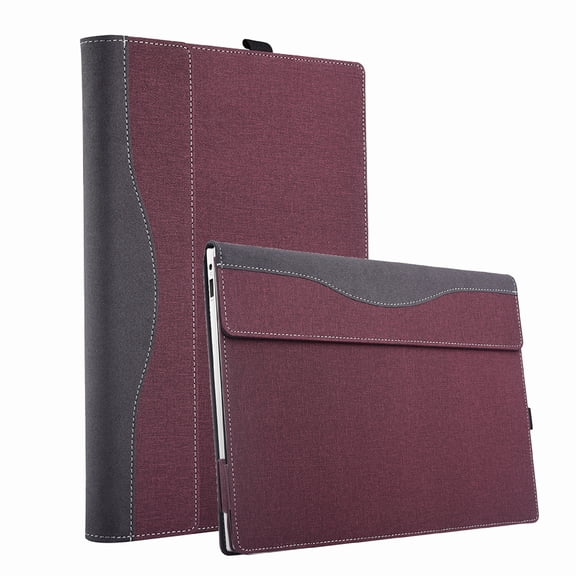 Laptop Case Cover for HP Victus 16-s/r 16t-s/r 16-d 16.1Inch ,2-in-1 PU Leather Notebook Protective Sleeve (Wine red)