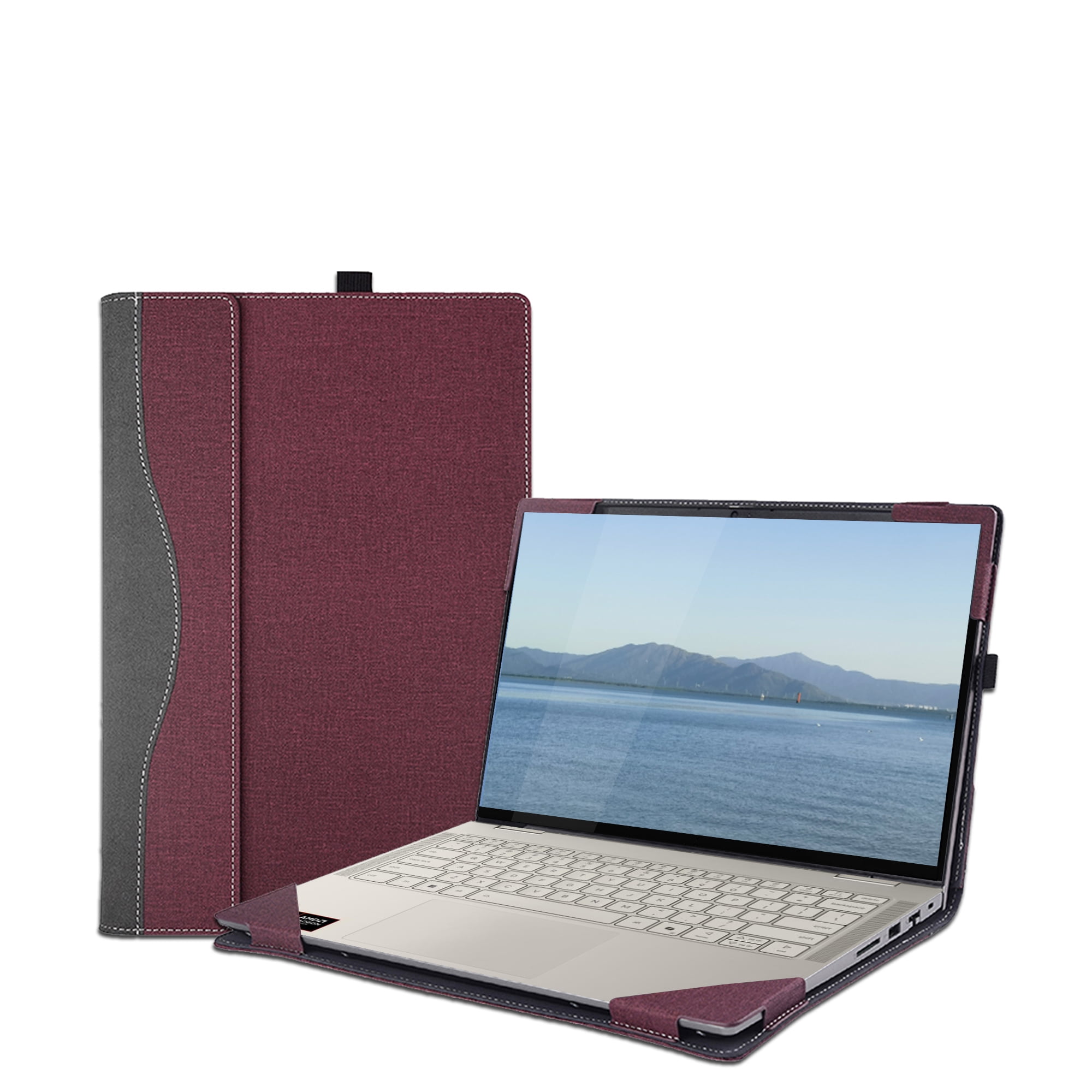 Laptop Case Cover for Lenovo IdeaPad 5 2-in-1 14IAL10 /14AKP10(not for Gen9) 14 inch Notebook PC Sleeve,PU leather Protective Shell Bag accessories