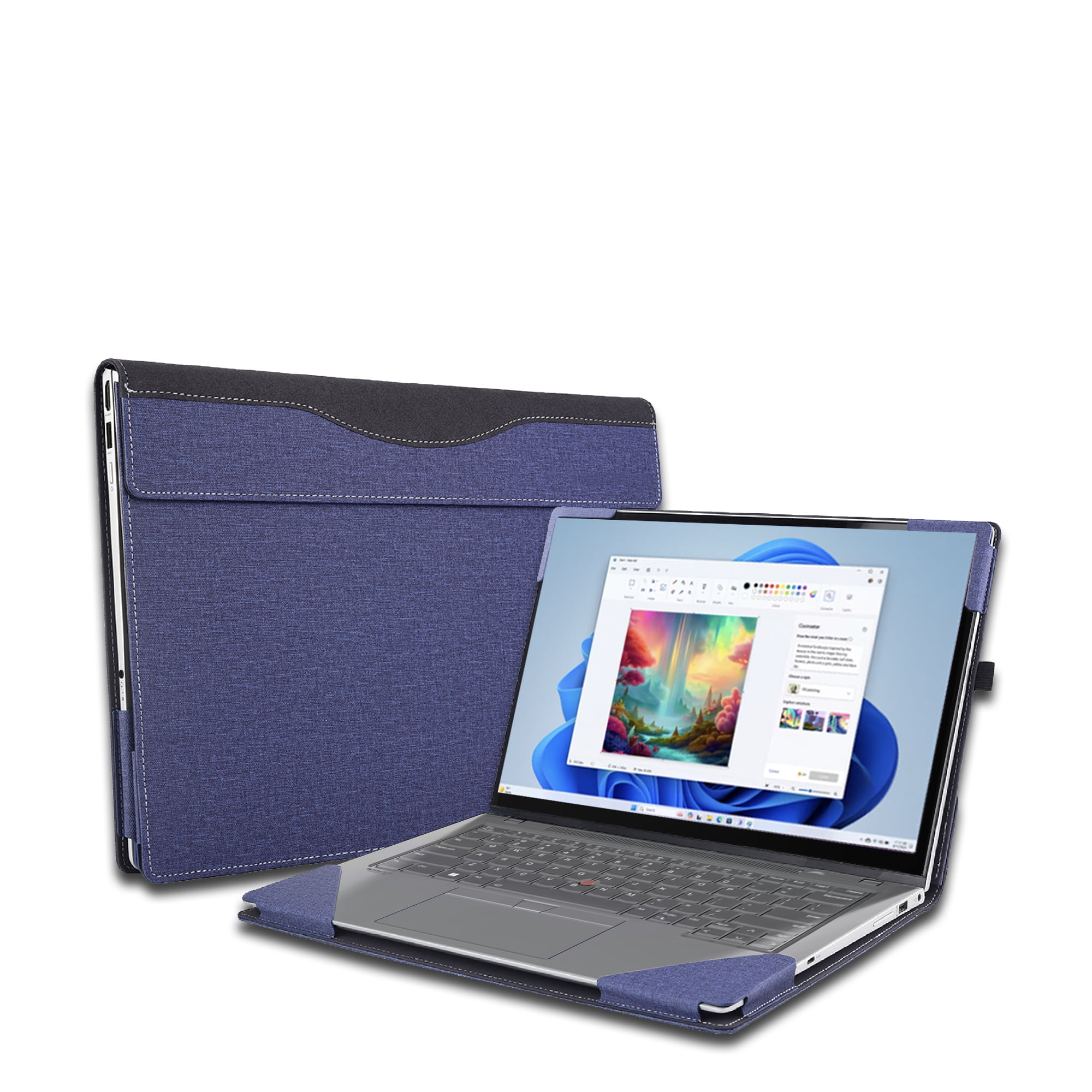 Laptop Case Cover for Lenovo IdeaPad Slim 5 13ARP10 (13.3 inch Gen10) Notebook PC Sleeve,Detachable PU leather Protective shell Bag Accessories