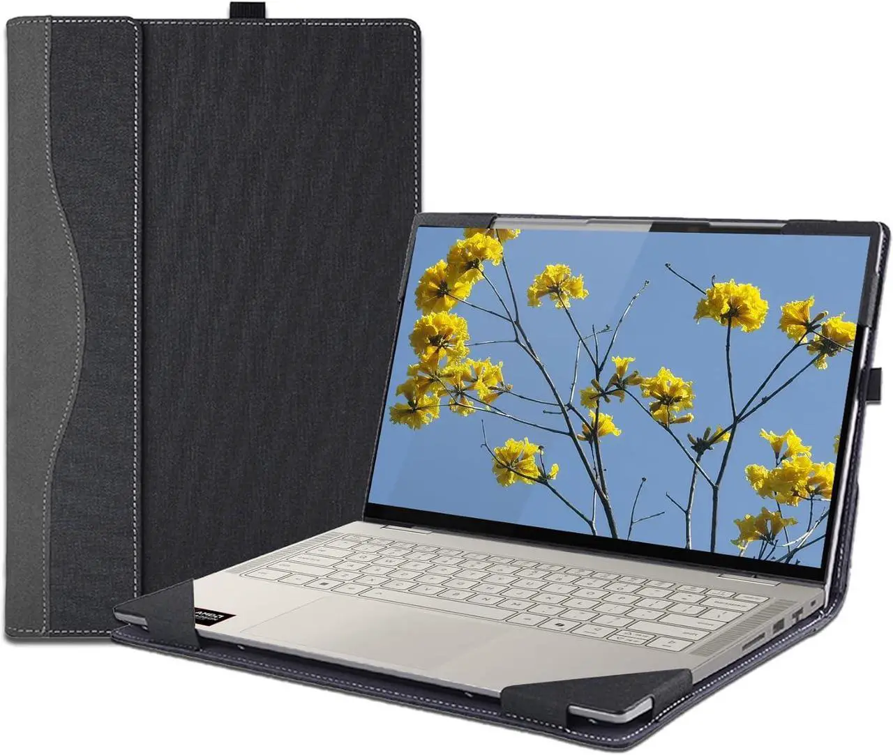 Laptop Case Cover for Lenovo Yoga 7 2-in-1 14ILL10/14AKP10 Notebook PC Sleeve[not for Other Models],PU Leather Protective Shell Bag Accessories