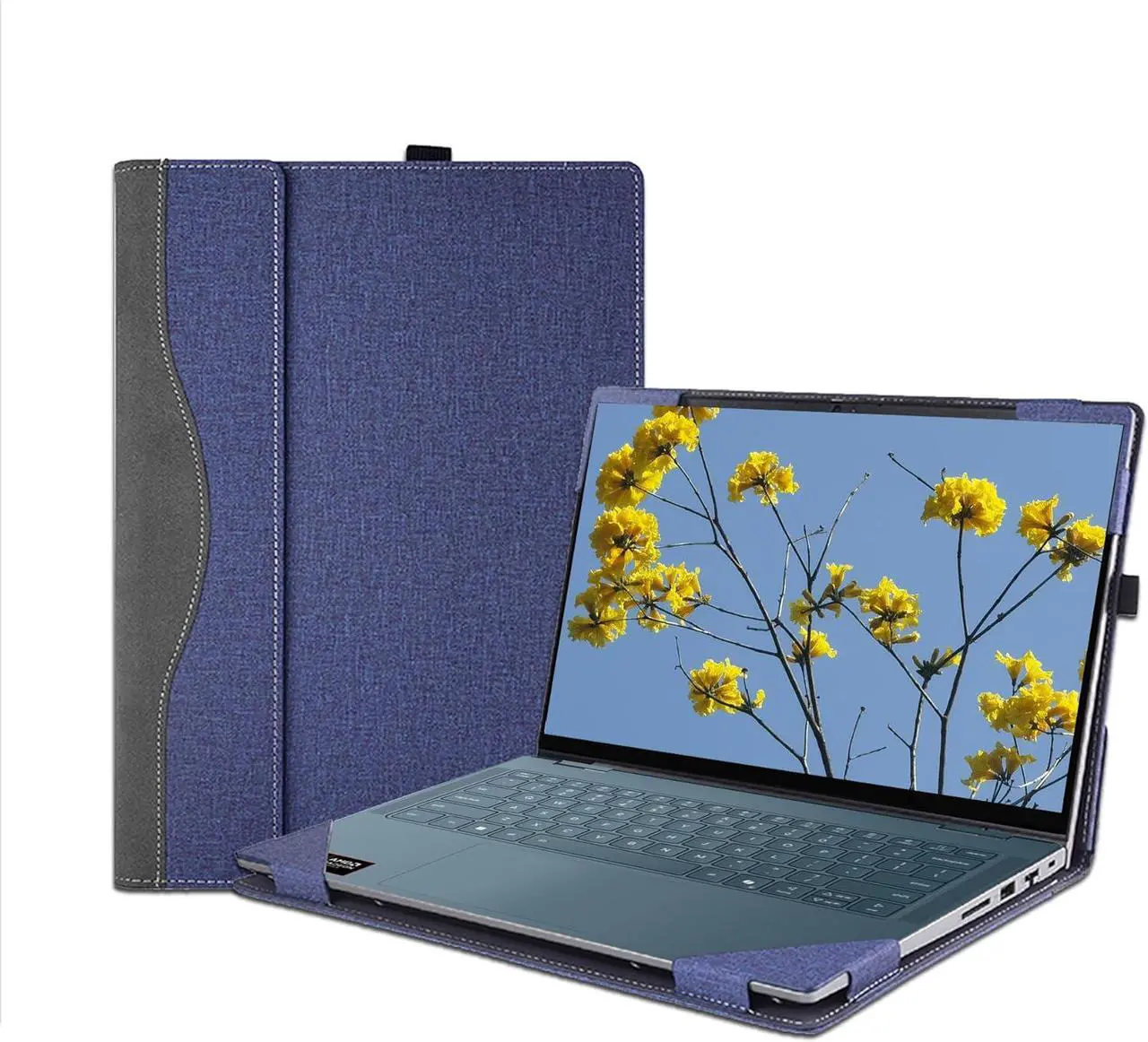 Laptop Case Cover for Lenovo Yoga 7 2-in-1 14ILL10/14AKP10 Notebook PC Sleeve[not for Other Models],PU Leather Protective Shell Bag Accessories