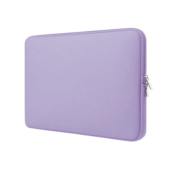 Laptop Case, Laptop Sleeve Shockproof Padded Carrying Case Computer Protective Cover Bag with Pocket, Compatible with 13 in Notebook Computer(Light Purple)