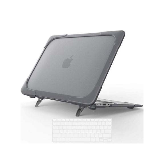 Laptop Case for MacBook Air 11 Inch Model A1370 A1465, Release 2015 - 2016, Hard Plastic Bumper Protective Cover Shell with Kickstand, Keyboad Cover Skin