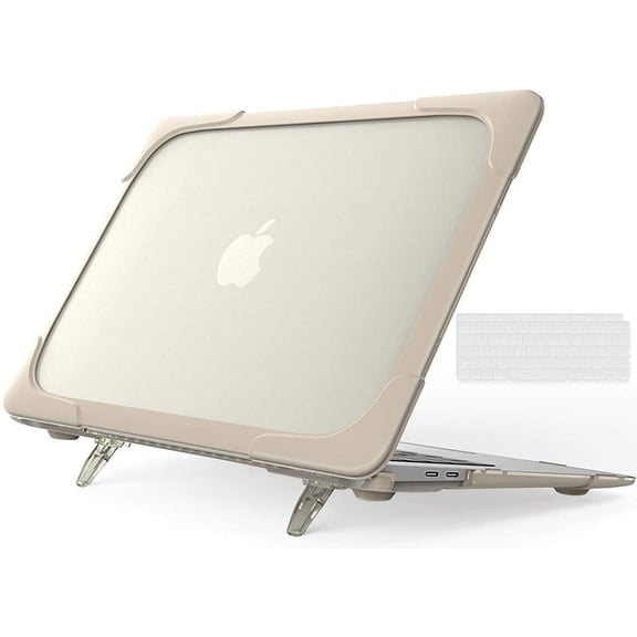 Laptop Case for MacBook Air 13 2022 2021 2020 2019 2018 Release A2337 M1 A1932 A2179 with Touch ID, Hard Plastic Bumper Protective Cover Shell with Kickstand, Keyboad Cover Skin