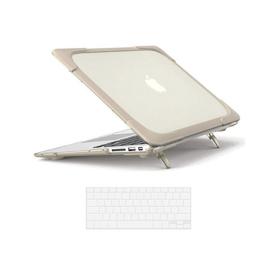 Laptop Case for MacBook Air 13 inch Case A1466 A1369 (2010-2017 Release), Hard Plastic Bumper Protective Cover Shell with Kickstand, Keyboad Cover Skin
