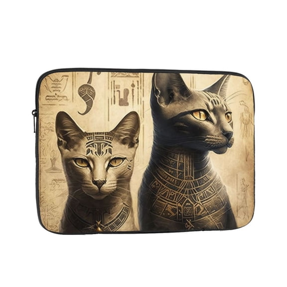 Laptop Case Protect Sleeve Bag Shockproof Protective Notebook Computer Cover 10 inch, Egyptian Cats Hieroglyphs Vintage