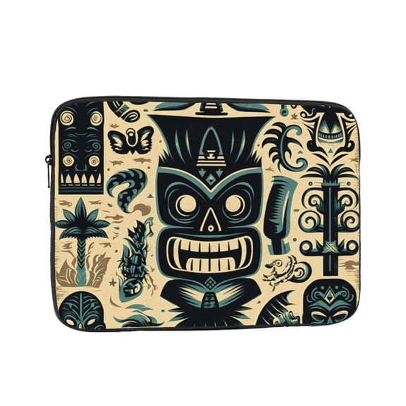 Laptop Case Protect Sleeve Bag Shockproof Protective Notebook Computer Cover 10 inch, Hawaiian Tiki Tribal Retro