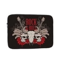 thumbnail image 1 of Laptop Case Protect Sleeve Bag Shockproof Protective Notebook Computer Cover 10 inch, Rock And Roll Guitar Skull Roses, 1 of 7