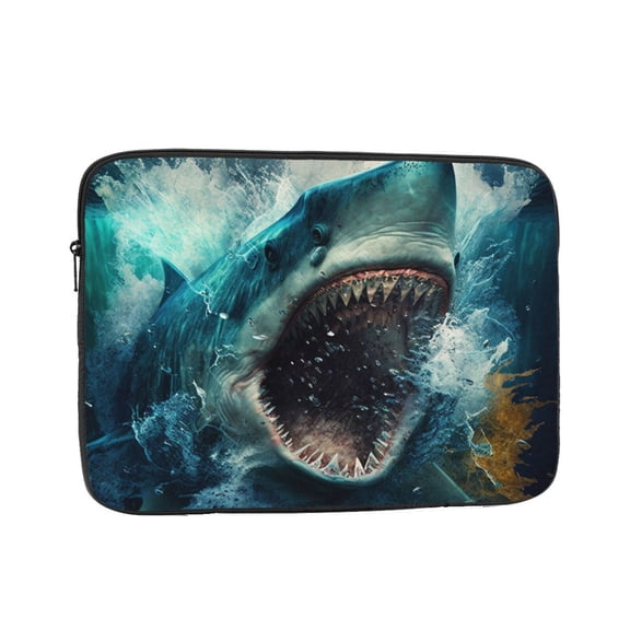 Laptop Case Protect Sleeve Bag Shockproof Protective Notebook Computer Cover 12 inch, Angry Shark Cool Ocean Art