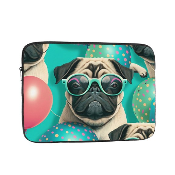 Laptop Case Protect Sleeve Bag Shockproof Protective Notebook Computer Cover 12 inch, Pugs Party Cool Pug