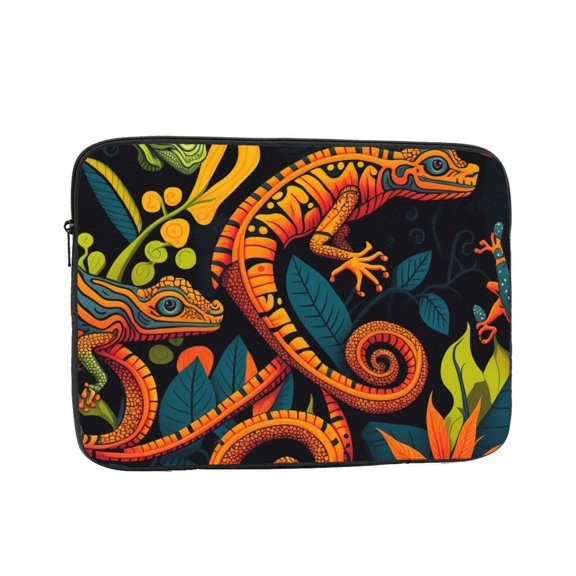 Laptop Case Protect Sleeve Bag Shockproof Protective Notebook Computer Cover 13 inch, Bright Lizards And Snakes Art
