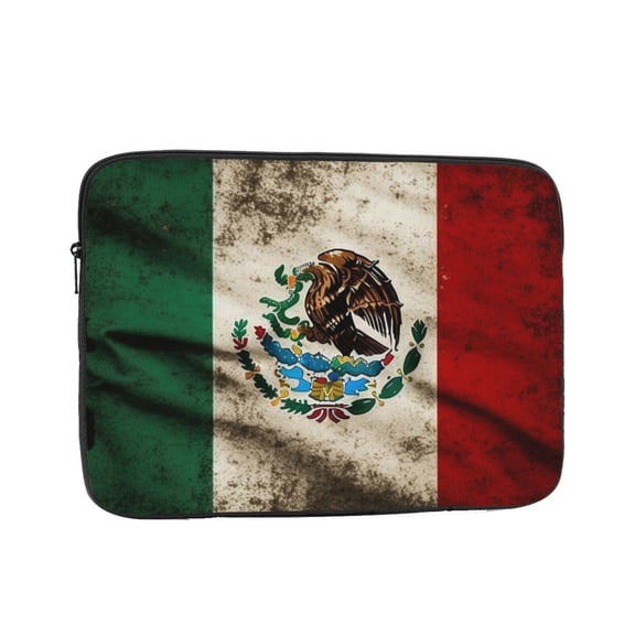 Laptop Case Protect Sleeve Bag Shockproof Protective Notebook Computer Cover 13 inch, Mexican American Flag Proud Mexico