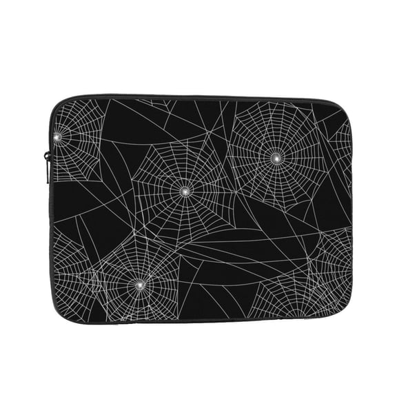 Laptop Case Protect Sleeve Bag Shockproof Protective Notebook Computer Cover 13 inch, Spider Web Silhouette Halloween