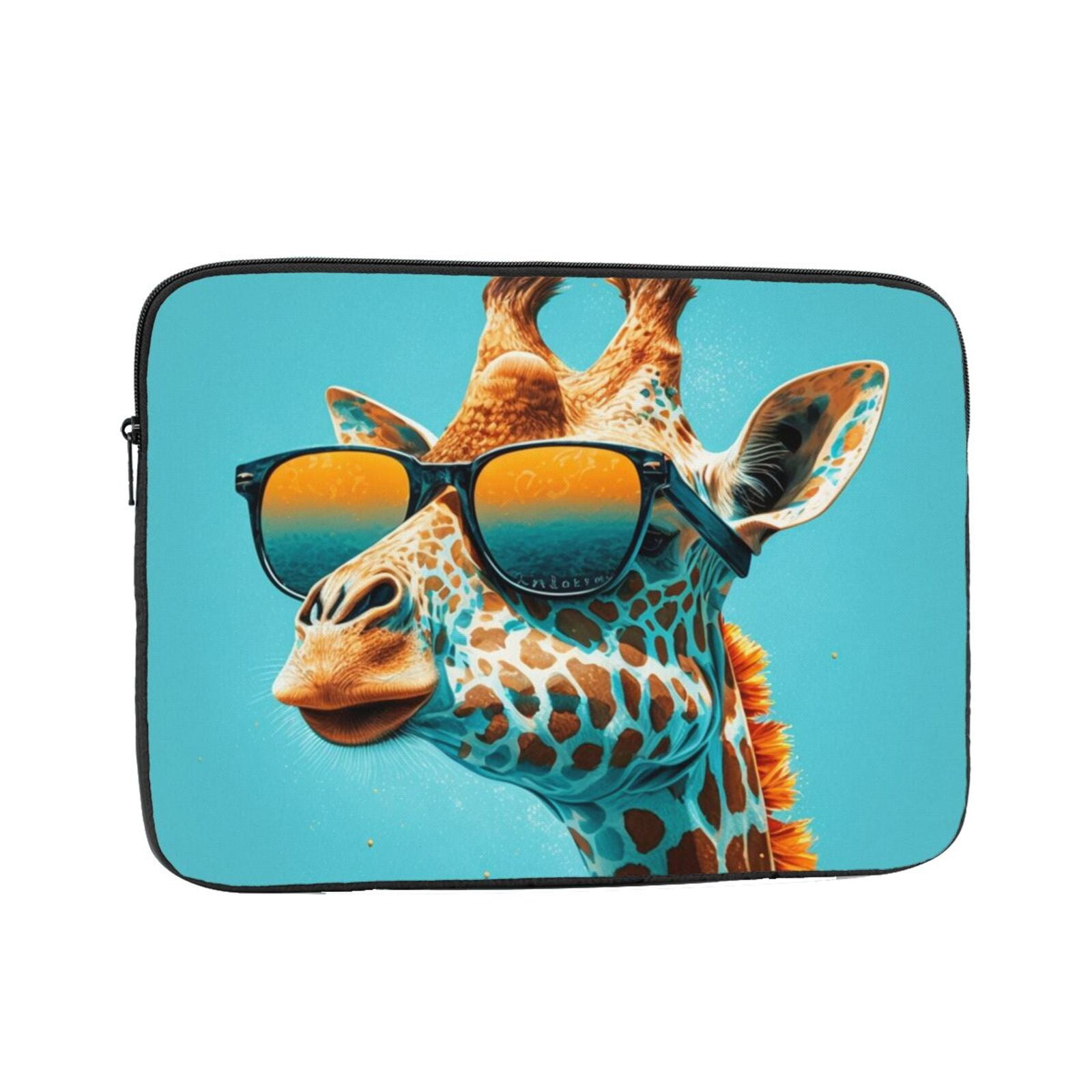 Laptop Case Protect Sleeve Bag Shockproof Protective Notebook Computer Cover 15 inch, Giraffe With Sunglasses Sunny Day Cool