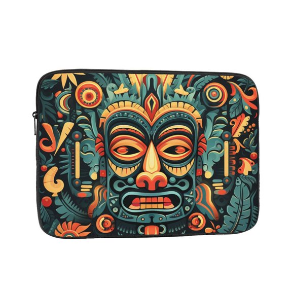 Laptop Case Protect Sleeve Bag Shockproof Protective Notebook Computer Cover 15 inch, Hawaiian Tiki Tribal Retro Art