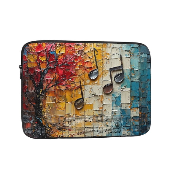 Laptop Case Protect Sleeve Bag Shockproof Protective Notebook Computer Cover 15 inch, Musical Notes Music
