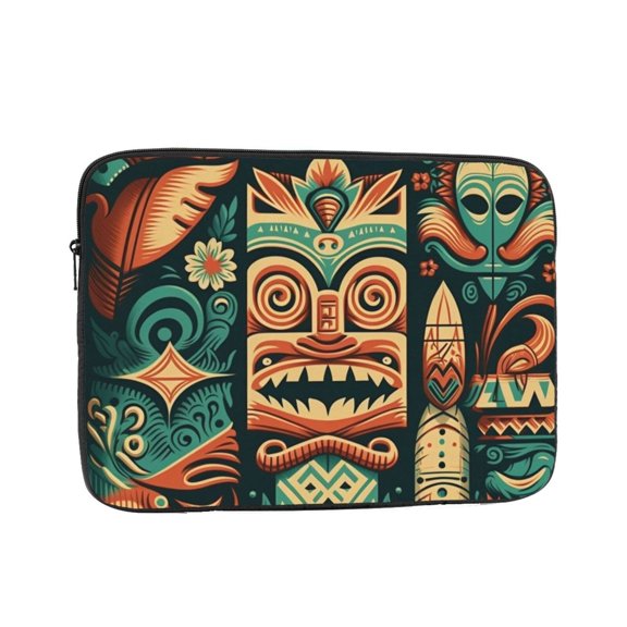Laptop Case Protect Sleeve Bag Shockproof Protective Notebook Computer Cover 15 inch, Retro Tiki Hawaiian Vintage