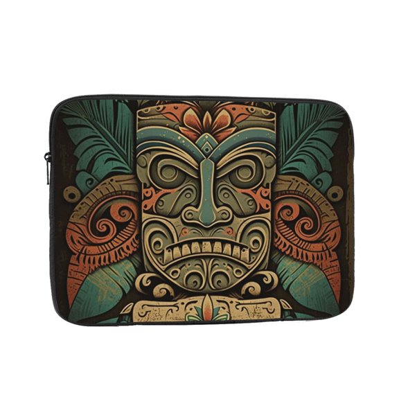 Laptop Case Protect Sleeve Bag Shockproof Protective Notebook Computer Cover 15 inch, Retro Tiki Tribal Hawaiian Vintage