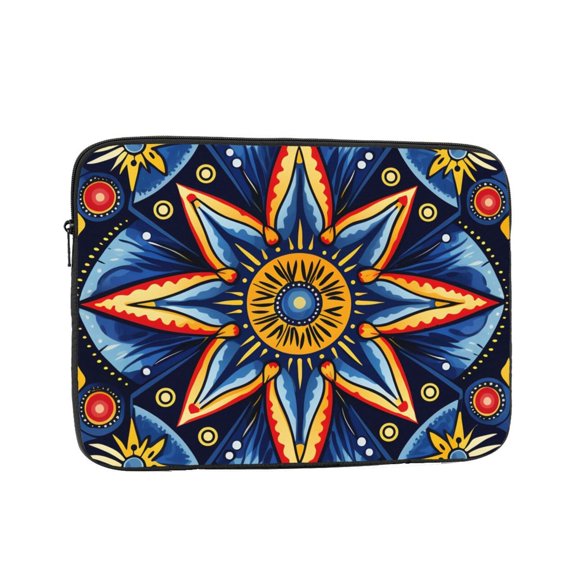 Laptop Case Protect Sleeve Bag Shockproof Protective Notebook Computer Cover 15 inch, Talavera Mexican Tiles Stars