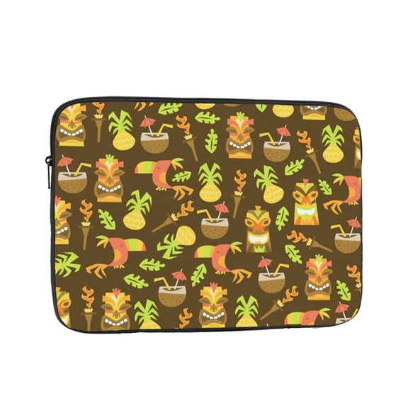 Laptop Case Protect Sleeve Bag Shockproof Protective Notebook Computer Cover 15 inch, Tiki Hawaiian Retro Vintage