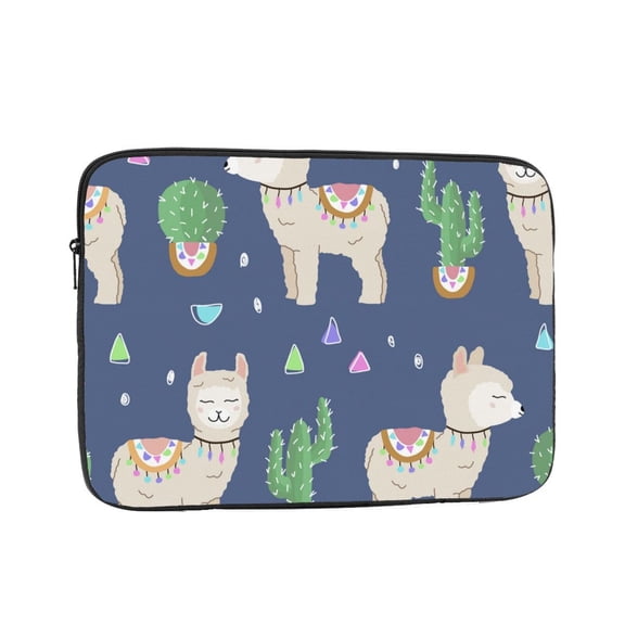 Laptop Case Protect Sleeve Bag Shockproof Protective Notebook Computer Cover 17 inch, Cute Alpaca Cactus Peru Llama