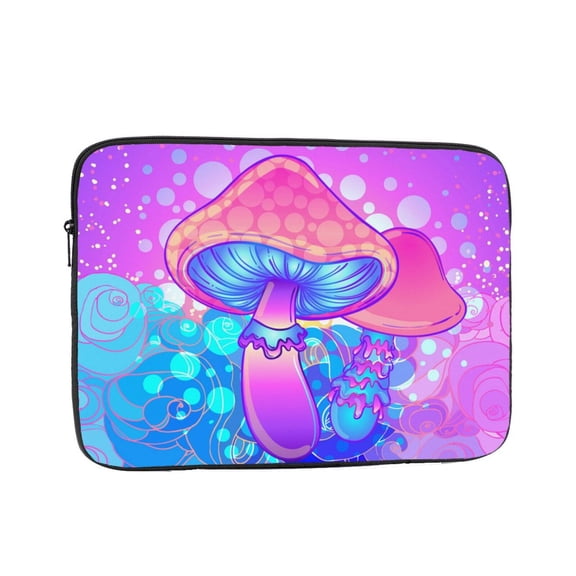 Laptop Case Protect Sleeve Bag Shockproof Protective Notebook Computer Cover 17 inch, Magic Mushroom Geometry Psychedelic