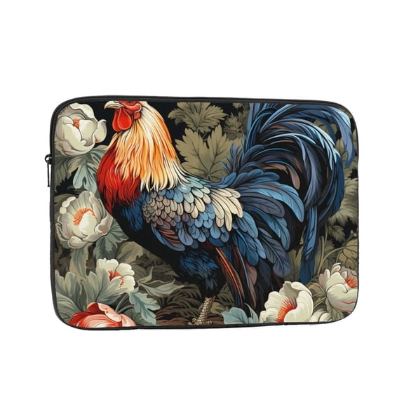 Laptop Case Protect Sleeve Bag Shockproof Protective Notebook Computer Cover 17 inch, Rooster Vintage Black
