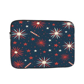 Laptop Case Shockproof Sleeve Water Resistant Computer Bag Fits Tablet Notebook Ultrabook For Travel Office 10 Inch Independence Day Theme Star (11)