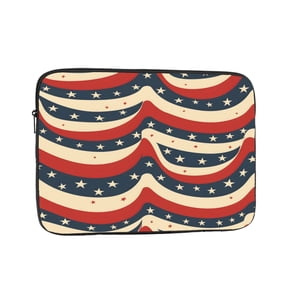 Laptop Case Shockproof Sleeve Water Resistant Computer Bag Fits Tablet Notebook Ultrabook For Travel Office 10 Inch Independence Day Theme Star (6)