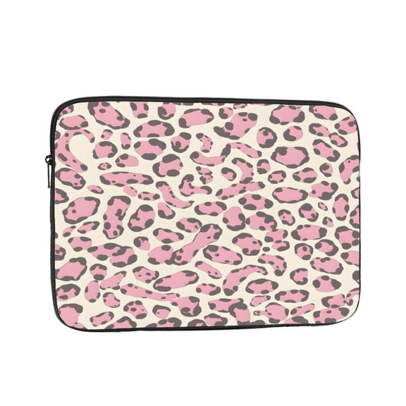 Laptop Case Shockproof Sleeve Water Resistant Computer Bag Fits Tablet Notebook Ultrabook For Travel Office 10 Inch Leopard Skin Print Style Pink_4