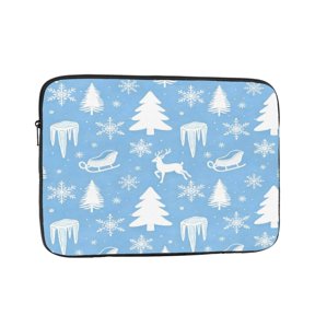Laptop Case Shockproof Sleeve Water Resistant Computer Bag Fits Tablet Notebook Ultrabook For Travel Office 10 Inch Winter Theme (6)