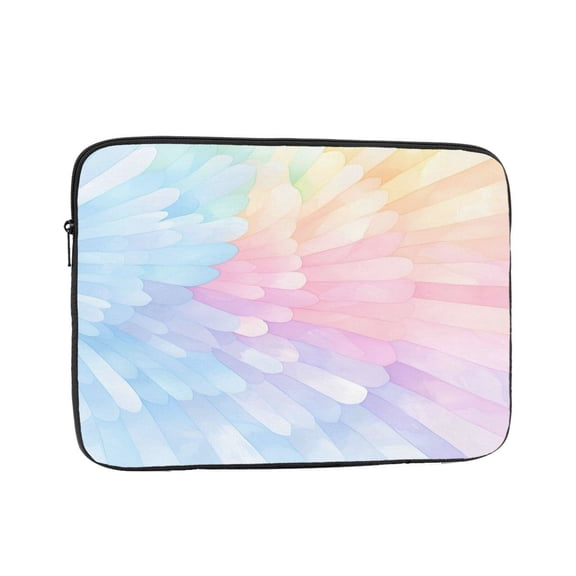 Laptop Case Shockproof Sleeve Water Resistant Computer Bag Fits Tablet Notebook Ultrabook For Travel Office 10 Inch Gray Tie-Dye Background Rainbow Colors_4