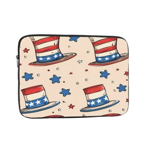 Laptop Case Shockproof Sleeve Water Resistant Computer Bag Fits Tablet Notebook Ultrabook For Travel Office 10 Inch Independence Day Theme Elements Star (5)