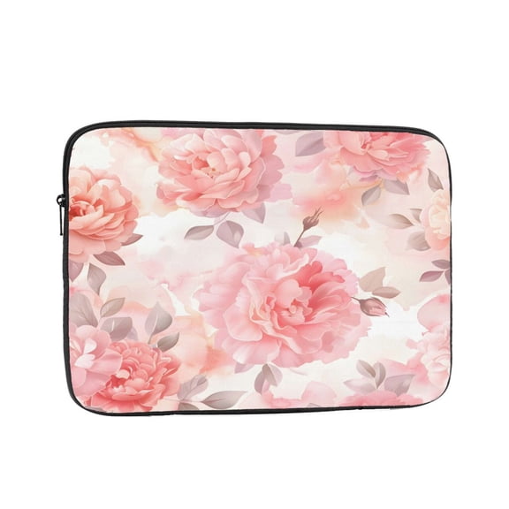 Laptop Case Shockproof Sleeve Water Resistant Computer Bag Fits Tablet Notebook Ultrabook For Travel Office 10 Inch Mother'S Day Seamless Pattern, Watercolor Carnations And Roses
