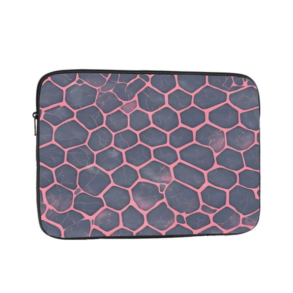 Laptop Case Shockproof Sleeve Water Resistant Computer Bag Fits Tablet Notebook Ultrabook For Travel Office 10 Inch Snake Skin Print Style Palevioletred_1