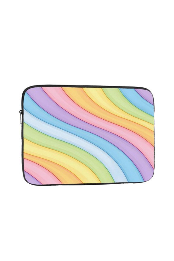 Laptop Case Shockproof Sleeve Water Resistant Computer Bag Fits Tablet Notebook Ultrabook For Travel Office 10 Inch Tie-Dye Pattern Rainbow Colors Tie-Dye Background_3