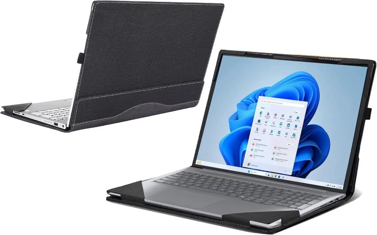 Laptop Case for Lenovo ThinkBook 16 Gen 8 (16 Intel) Laptop [not Compatible with Any Other Model] 2 in 1 PU Leather Inside Pocket Cover